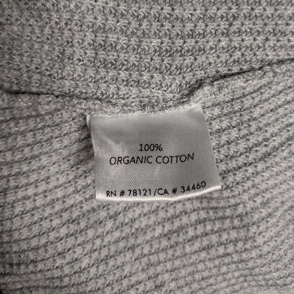 Eileen Fisher gray Organic Cotton dolman sleeve knit thin sweater Small Petite - Picture 7 of 7